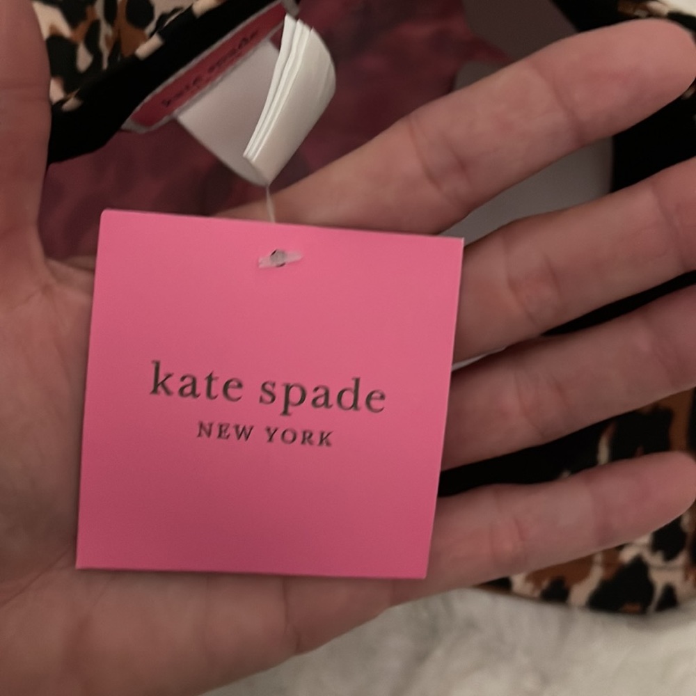 NWT Kate Spade fashion forward Leopard print ball cap hat KS1003746C 1 size - Picture 6 of 12